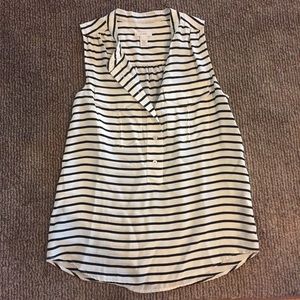 Black and white JCrew blouse